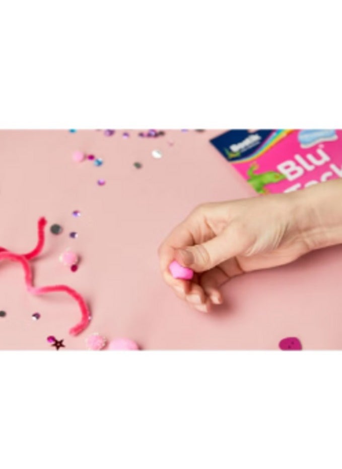 Bostik Blu Tack Original Reusable Blue Tack Adhesive Pink Color (Pack of 12)  - Image 5