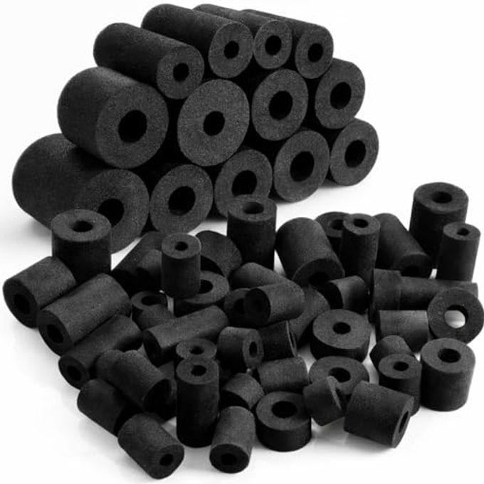 Frienda 50 Pcs Pool Noodles Bits Multicolor Craft Small Size Versatile Mixed Floating Pool Noodles Foam Rope Tube for Play or DIY Craft Multipurpose (1.18"-2.36" Dia.,Pastel Colors) - Image 1