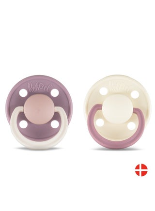 Rebael Fashion Natural Rubber Round Pacifier Size 1 - Baby 0-6M (2-pack) - MistySoftMouse/FrostyPearlyRhino - pzsku/Z37D876A91B7630196988Z/45/_/1708555310/8e777f3b-536f-4c42-9117-70f366eeb186