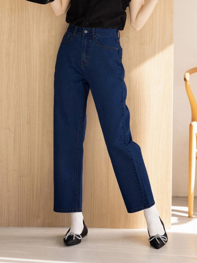 KOTTY Women Regular High Rise Dark Blue Jeans - Image 2