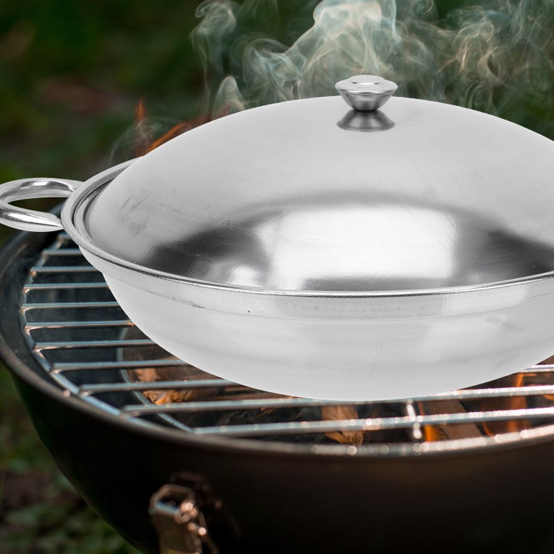 Stainless Cookware Set,Durable with Polished Surface,Easy to Clean and Carry - Image 3