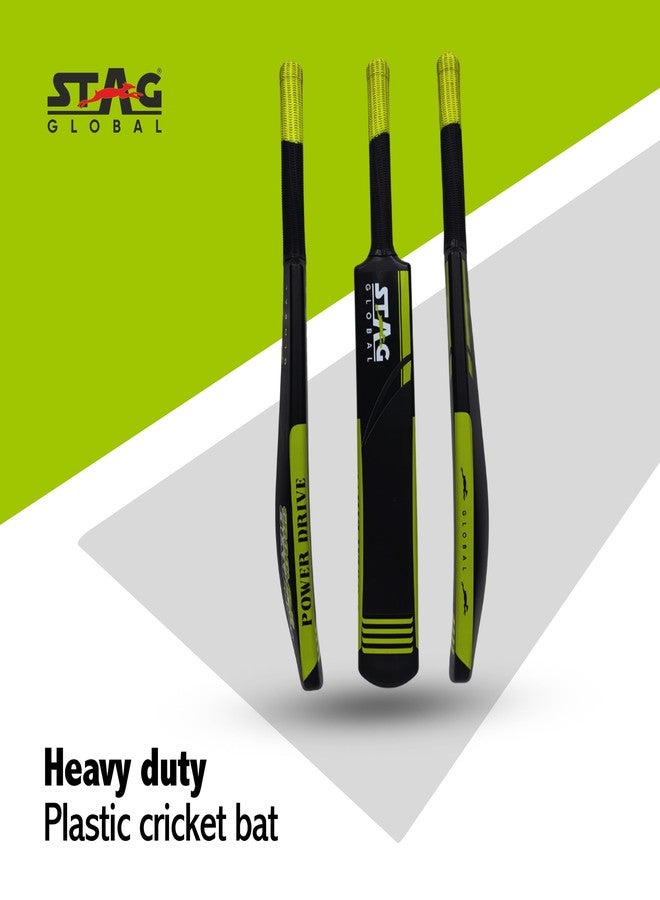STAG Global Plastic Cricket Bat - Lightweight & Durable for All Ages | Hard Plastic Bat for Tennis & Soft Ball Cricket | Perfect for Indoor & Outdoor Play (Cricket Bat) - Image 2