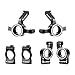 GLOBACT Aluminum Alloy RC Upgrade Part for 124 LOSI MicroB 128 MicroT 2S 2WD LOS00007T1 LOS00007T2 LOS1392T1 LOS1392T2 - Image 4