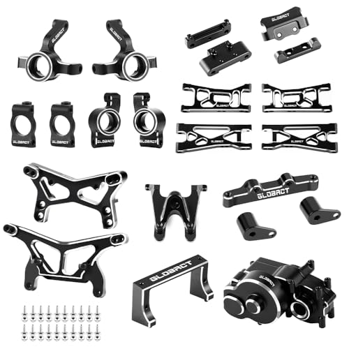 GLOBACT Aluminum Alloy RC Upgrade Part for 124 LOSI MicroB 128 MicroT 2S 2WD LOS00007T1 LOS00007T2 LOS1392T1 LOS1392T2 - Image 1