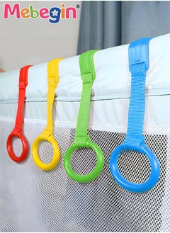 MEBEGIN Baby Bed Crib Pull Rings Cot Hanging Rings Walking Assistant for Infant Baby Toddler 4 Colors  - Image 1
