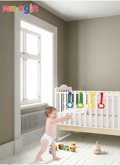 MEBEGIN Baby Bed Crib Pull Rings Cot Hanging Rings Walking Assistant for Infant Baby Toddler 4 Colors  - Image 5