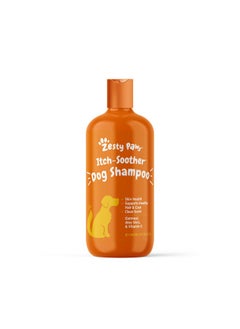 Zesty Paws Dog Shampoo With Oatmeal & Aloe Vera  Grooming Pet Wash For Itchy & Sensitive Skin + Dandruff & Coat  Gentle Anti Itch Formula  Vanilla Bean Scent  16 Oz  - Image 1