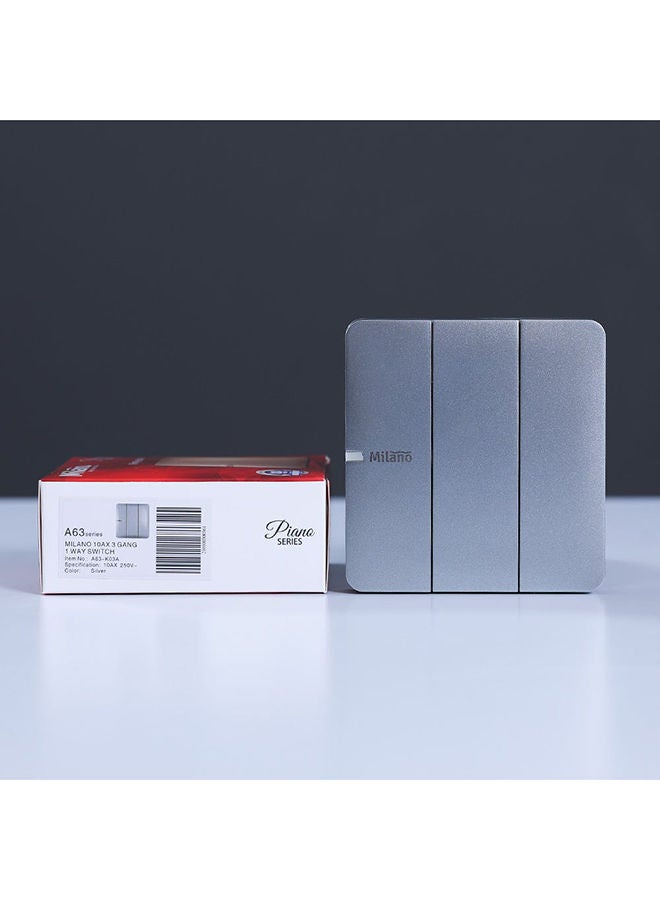 Danube Home - Milano 10A 3 Gang 1 Way Switch Sl Ps - Image 3