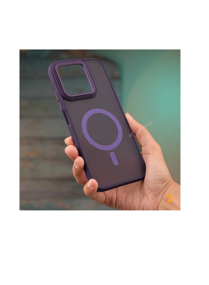 Case for Honor X7C Case Magnetic Translucent Matte Phone Cases [Compatible with MagSafe] Thin Slim Fit Shockproof Bumper Hard Protective Cover for Women Men Girls. - Image 1