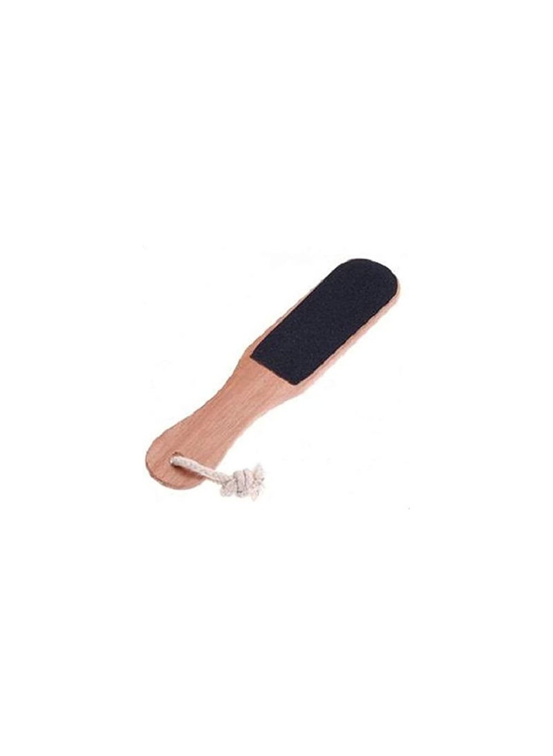 Generic Double-sided wooden foot cleaner to get rid of damaged and dead heels and foot care, for softer feet. 
