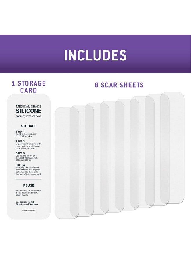 Care Science C Section Recovery Silicone Scar Sheets 1.5in x 7in 8ct | Reuseable Scar Sheets for Reducing the Appearance of C-Section, Keloid, and Acne Scars - Image 5