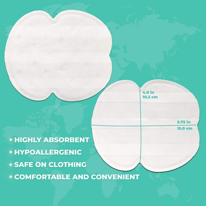 ZeroSweat Underarm Sweat Pads | Block Sweat w/Natural Disposable Absorbent Pads (50 Pads) - Image 5