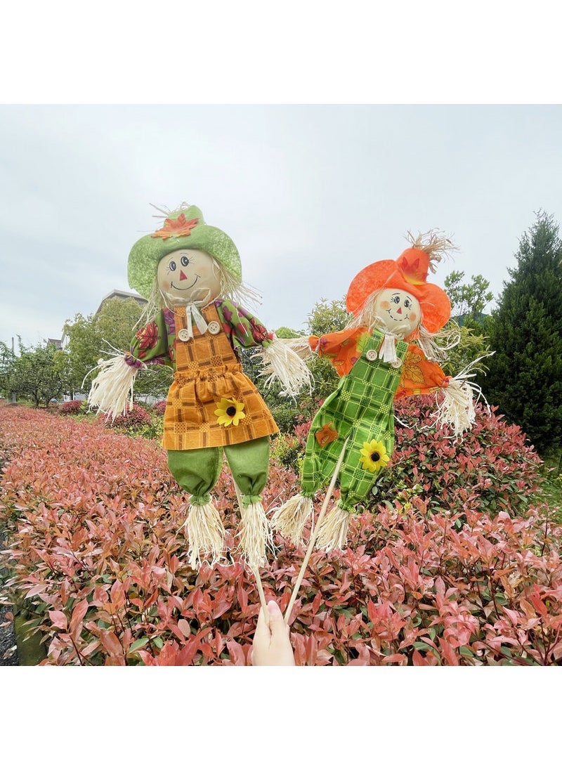 Generic 1 x 5 pcs Harvest Festival 70cm Witch Scarecrow Decor Girl 