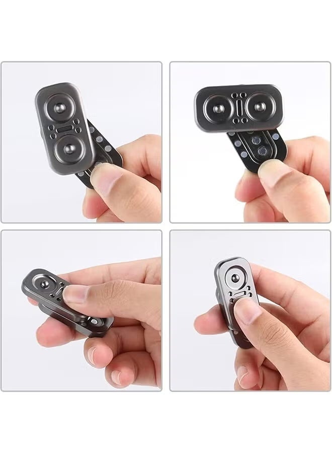 جيكومو ألعاب EDC Fidget Slider Fidget Toy تخفيف التوترللبالغين من المعدن مع خاصية الدفع والسحب والدورانواضطراب فرط الحركة ونقص الانتباه، ألعاب Fidgetترفيهية، ألعاب مكتبية لأعياد الميلاد، هدايا إبداعيةللأب والزوج والصديق - Image 3