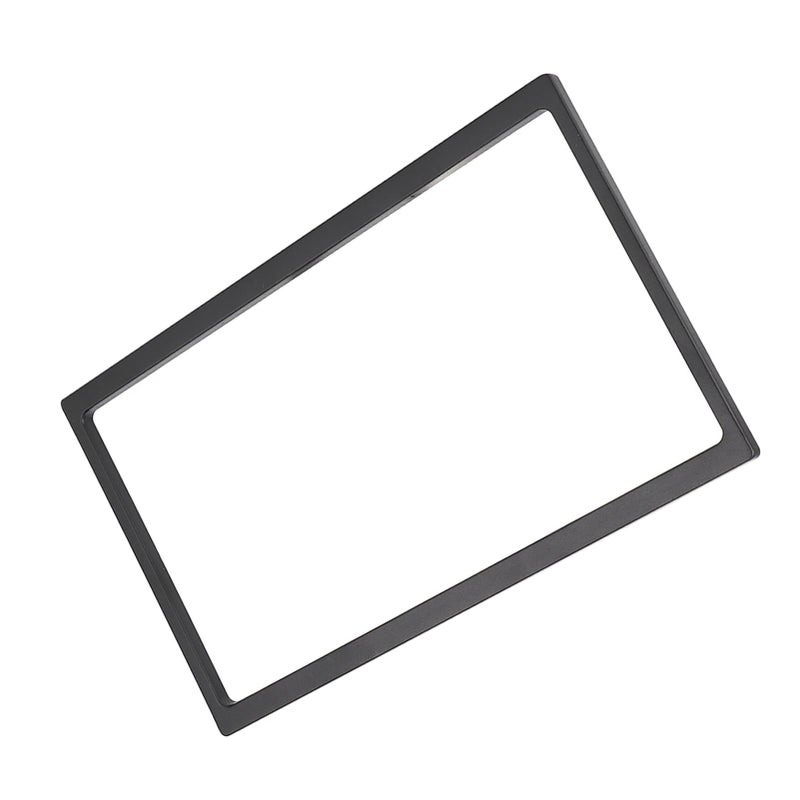 7In 178X102mm Universal 2 Din Dash Mount Panel Frame Black Plastic Durable Replacement - Image 4