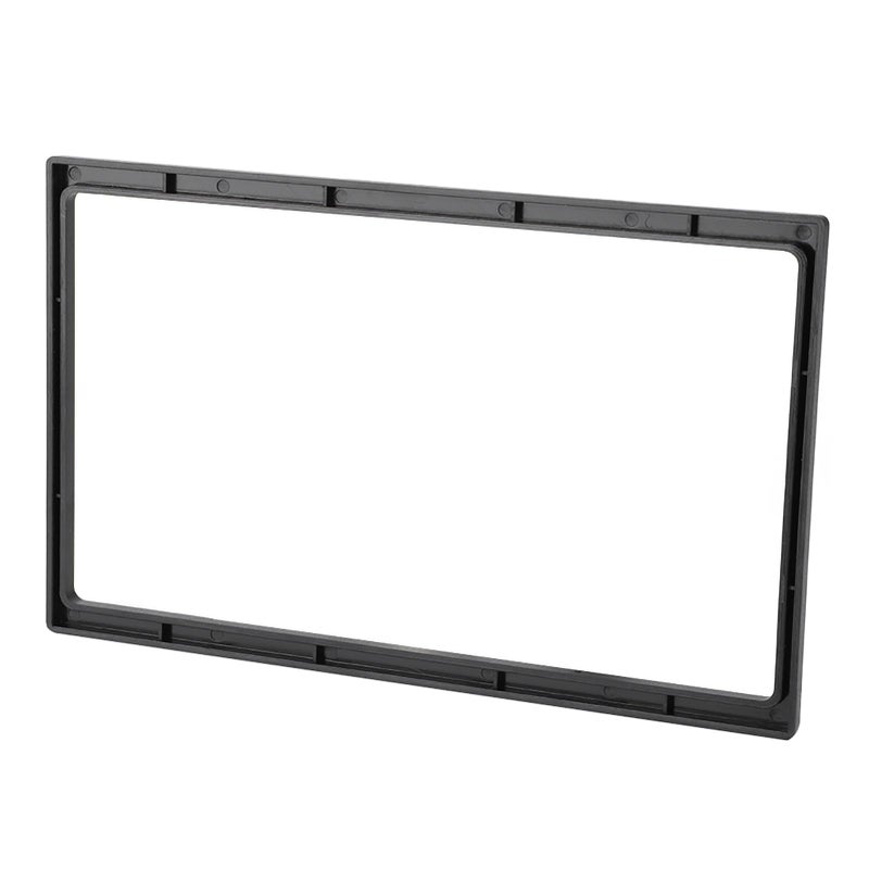 7In 178X102mm Universal 2 Din Dash Mount Panel Frame Black Plastic Durable Replacement - Image 5