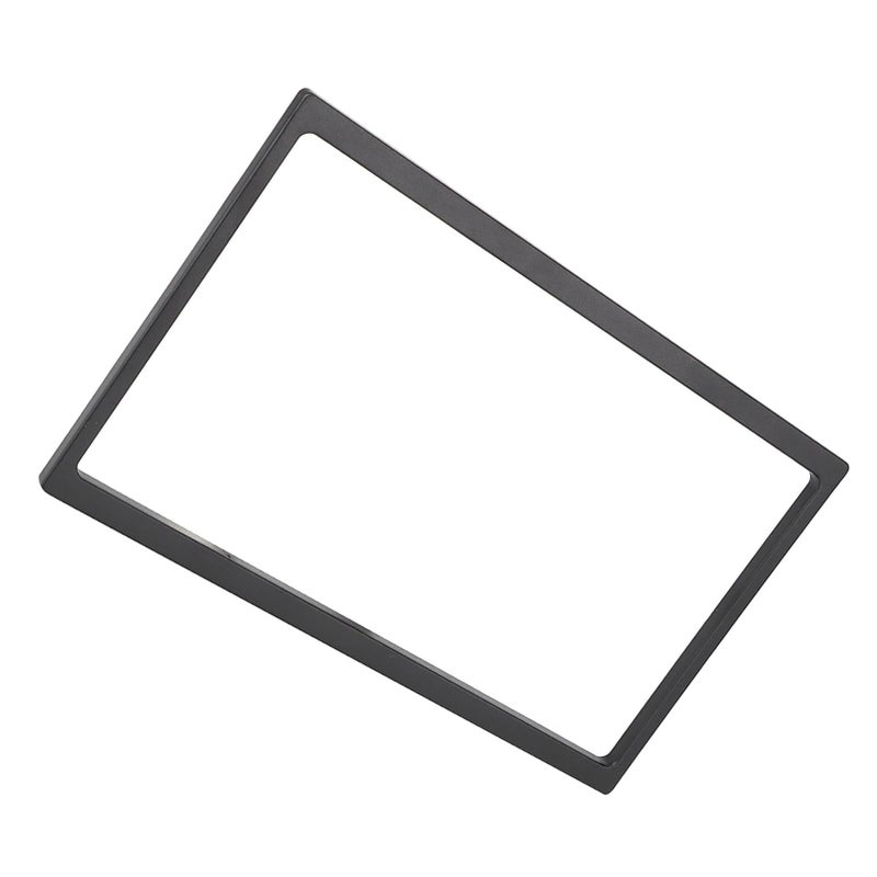 7In 178X102mm Universal 2 Din Dash Mount Panel Frame Black Plastic Durable Replacement - Image 3