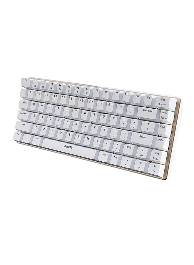 AK33 NKRO Wired Keyboard White/Gold