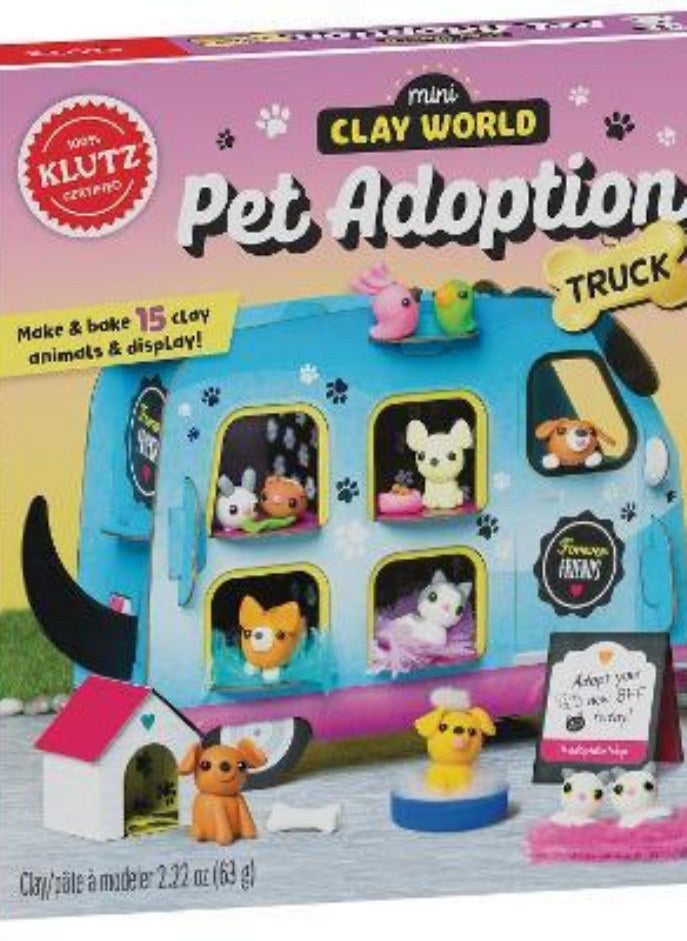 MINI CLAY WORLD PET ADOPTION TRUCK