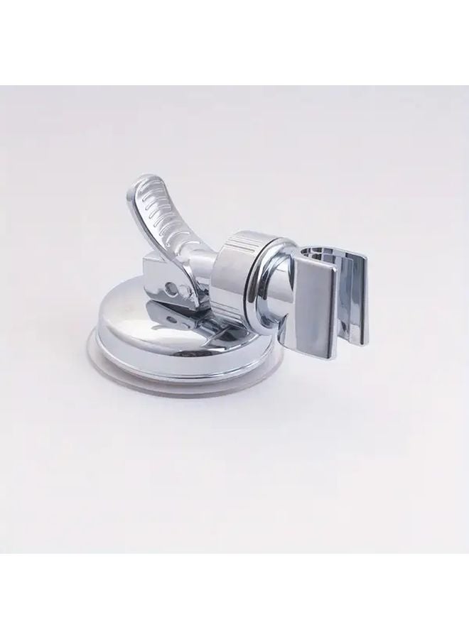 حامل رأس دش حديث قابل للتعديل 360 درجة، مثبت ذاتيًا، حامل فضي من البلاستيك، ملحق للحمام - Image 1