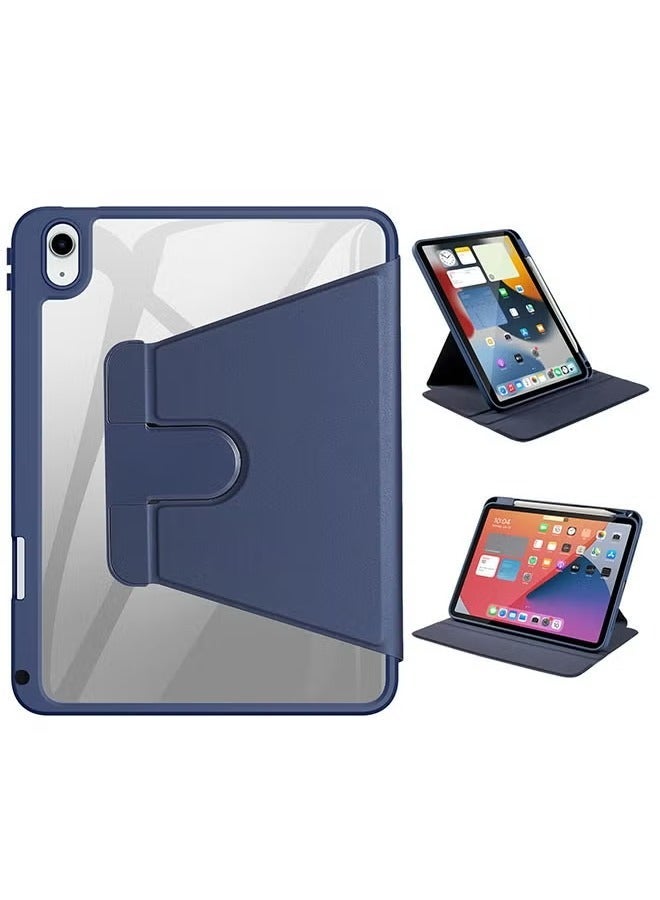ELTRAZONE Rotating Case for iPad 10 10.9 Inch 2022 Model 10th Generation with Pencil Holder 360 Degree Rotation Protective Stand Cover Clear Back Auto Wake Sleep - Image 1