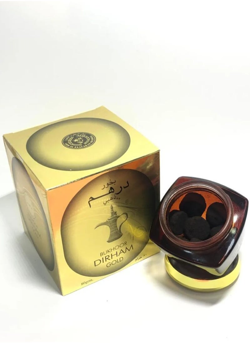 ارض الزعفران بخور درهم ذهبي معطر للمنزل والمكتب، 25 قرصًا، 80 غرام  - Image 2