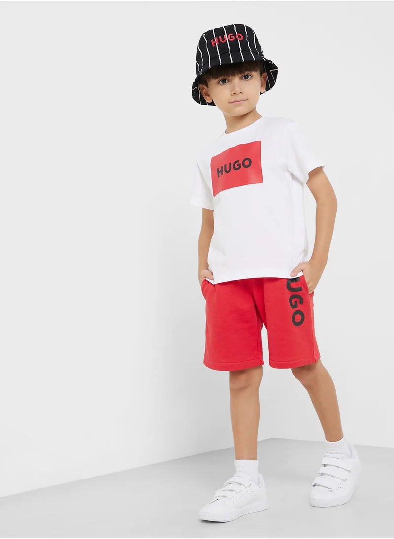 هوجو Kids Logo Shorts