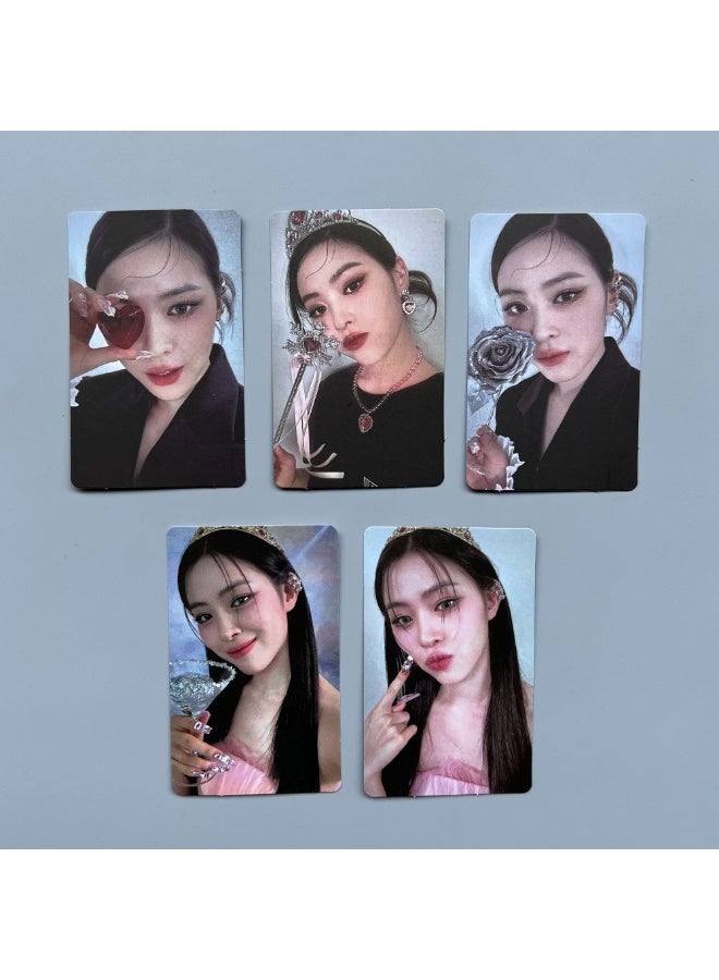 NIBEMINENT 5 Pcs Kpop ITZY - Ryujin CHECKMATE Lomo Cards Card For Fans Collection Gifts - Image 1