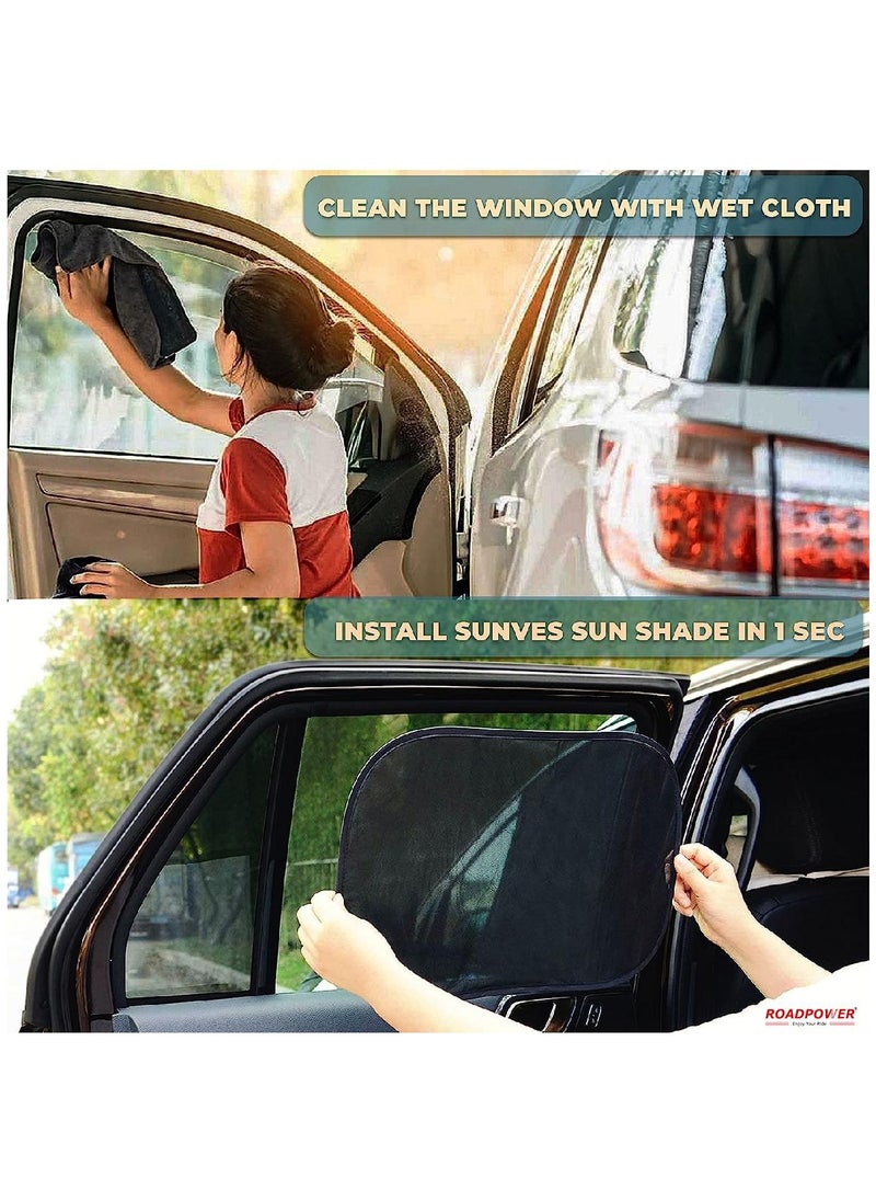 RoadPower - Sun Shade For Car Car Screen Sun Protector Pack of 4 - Image 1