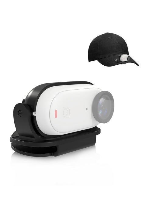 Camera Cap Clip Magnetic Mount Bracket for Insta360 GO3 or GO2 Adjustable Action Camera Baseball Cap Mount Baseball hat Mount for Action Camera  Quick Release Hat Clip for Hands Free Shooting