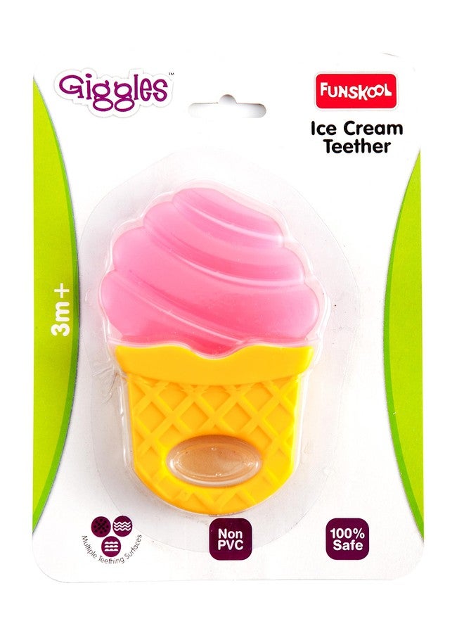 Funskool Giggles, Icecream Teether , Teether For Babies To Soothen Their Gums, Easy To Grasp,Hold And Chew, 3 Months & Above, Infant Toys - Image 2