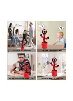 Musaffa Dancing Cactus Toy - LED Light Up, Talking & Singing Plush, Rechargeable Interactive Toy for Kids & Fun Gift  - Image 2