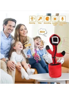 Musaffa Dancing Cactus Toy - LED Light Up, Talking & Singing Plush, Rechargeable Interactive Toy for Kids & Fun Gift  - Image 4