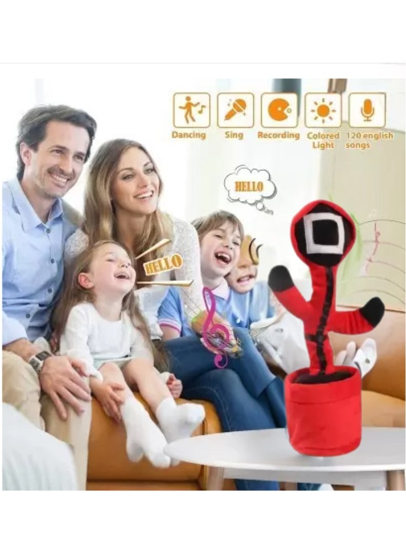 Musaffa - Dancing Cactus Toy - LED Light Up, Talking & Singing Plush, Rechargeable Interactive Toy for Kids & Fun Gift - Image 1