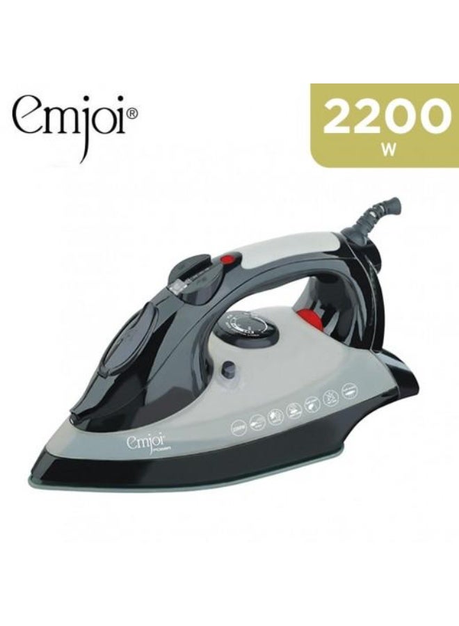 Emjoi Power Steam Iron 2200W with Ceramic Soleplate, Vertical Steam, Steam Burst, Anti-Drip, Self-Clean, Adjustable Thermostat, 220-240V - Image 1