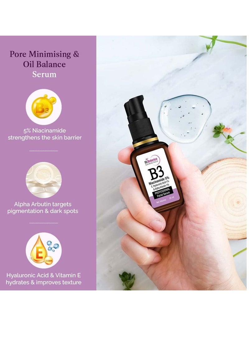 St. Botanica StBotanica Niacinamide 5%, E HA Alpha Arbutin Face Serum 20ml with 5% Niacinamide Hyaluronic Acid & Alpha Arbutin to Refine Pores & Strengthen Skin No Parabens & Sulphates Vegan  - Image 2