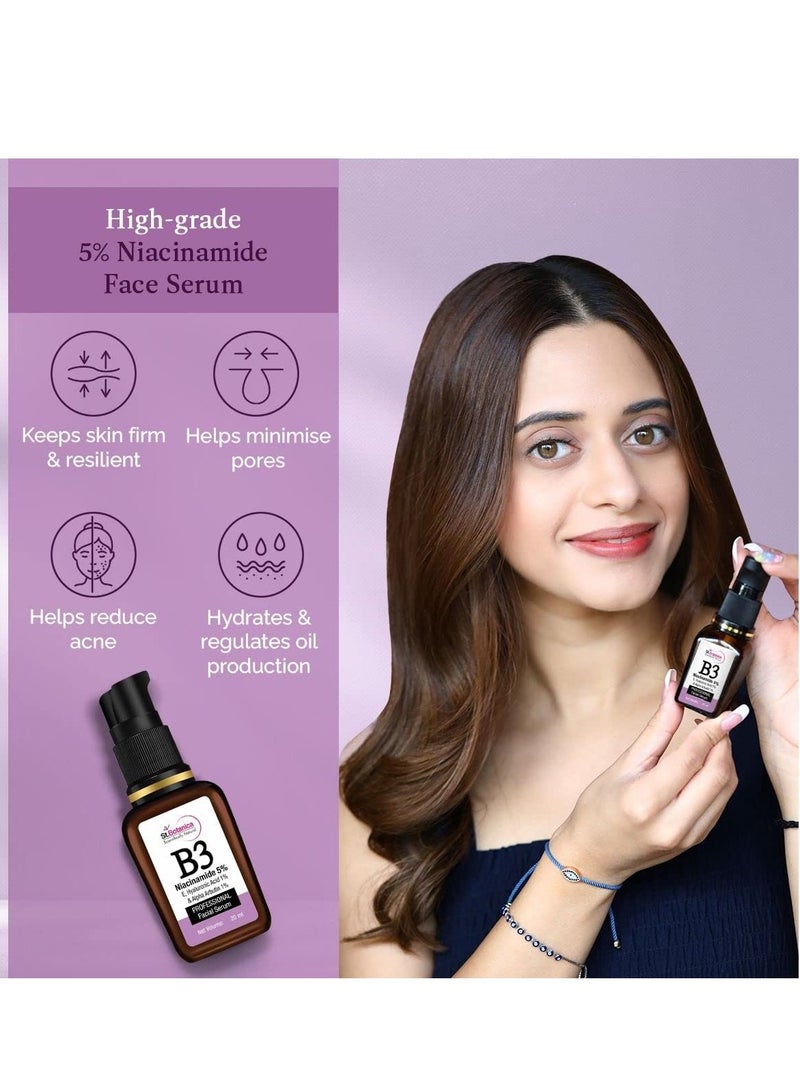 St. Botanica StBotanica Niacinamide 5%, E HA Alpha Arbutin Face Serum 20ml with 5% Niacinamide Hyaluronic Acid & Alpha Arbutin to Refine Pores & Strengthen Skin No Parabens & Sulphates Vegan  - Image 3