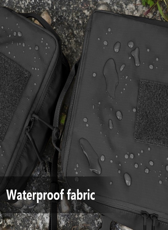 PETAC GEAR 4 PCS Tactical Modular Packing Cubes with Waterproof Material, Large Capacity Storage Bag, Easy Clean Outdoor Travel Organize Storage Pouches Bags (BK) - Image 2