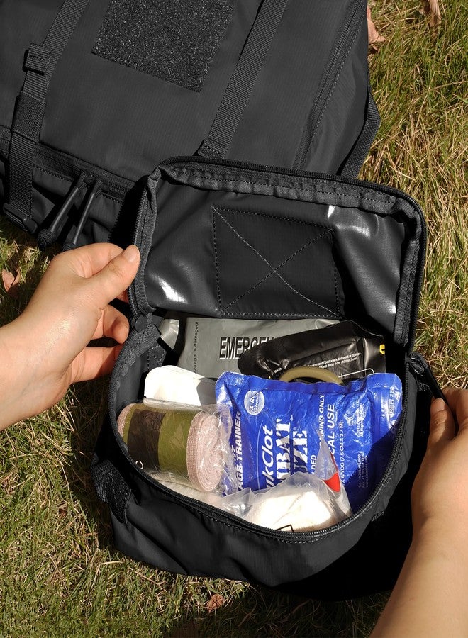 PETAC GEAR 4 PCS Tactical Modular Packing Cubes with Waterproof Material, Large Capacity Storage Bag, Easy Clean Outdoor Travel Organize Storage Pouches Bags (BK) - Image 5