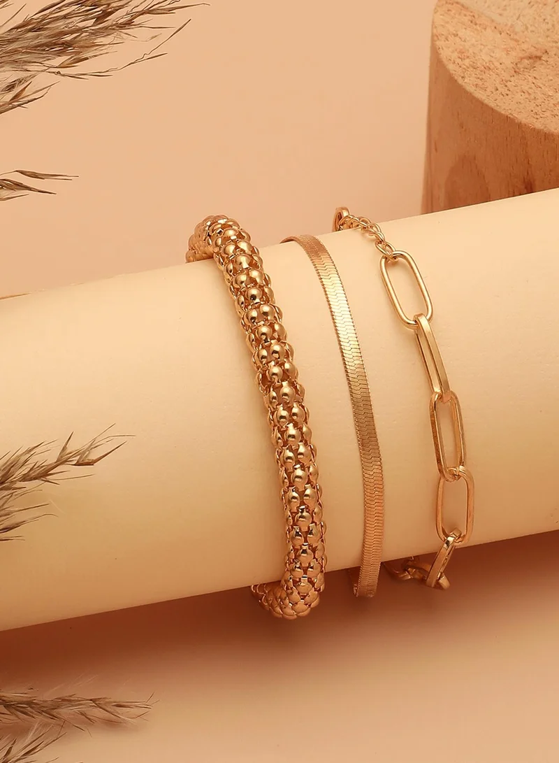 SOHI Casual Multi-Layer Artificial Bracelet Jewellery