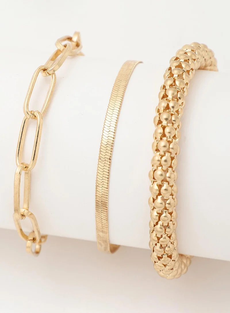 SOHI Casual Multi-Layer Artificial Bracelet Jewellery