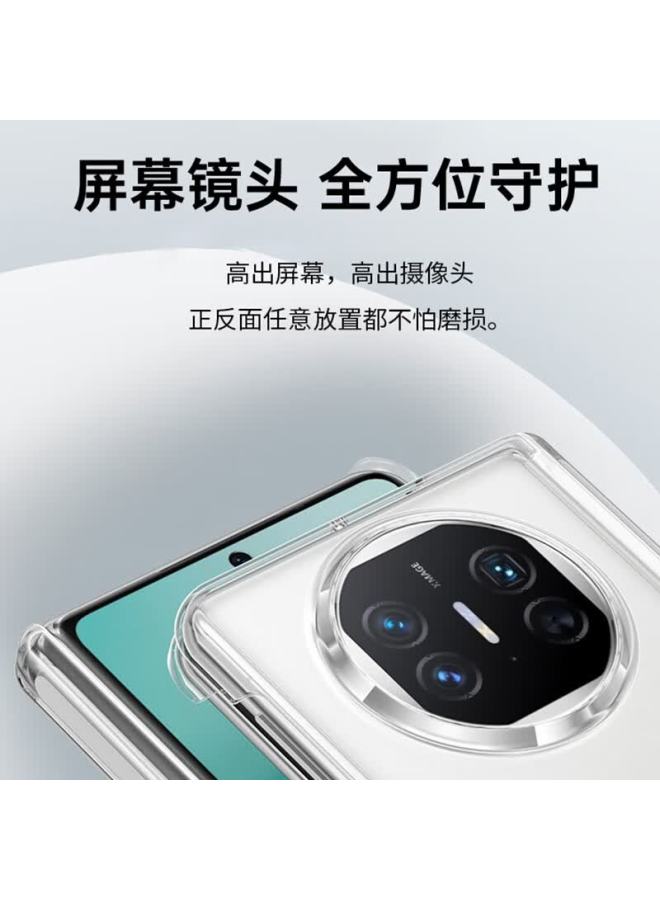 Purecolor Huawei Mate X5 Case X3 Foldable Screen Protective Cover Slim Anti-drop Anti-fingerprint Simple Fashion Transparent - Ice Crystal