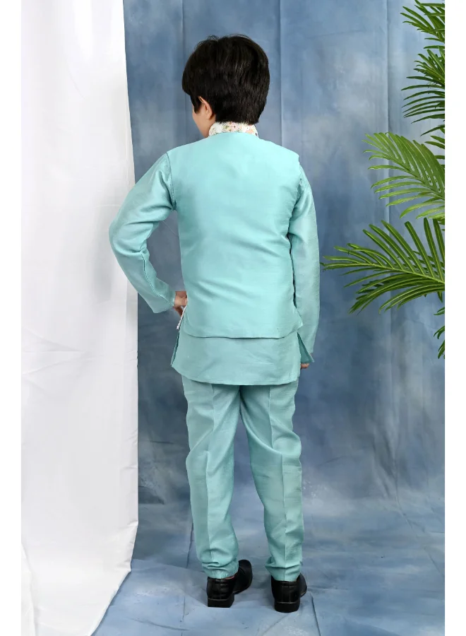 BT DEZINES Light Blue Kurta Set For Boys