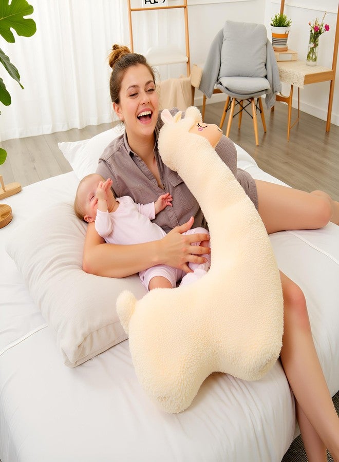 Ryttir 40 Inch 15% Chubbier Large Llama Stuffed Animal,Soft Alpaca Plush Stuffed Llamas Body Pillow - Perfect Valentine Llama Gifts for Cuddling and Room Decoration - Image 5