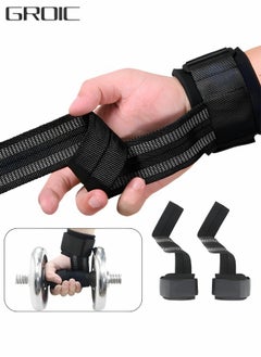 GROIC Lifting Wrist Straps for Weightlifting Power Weight Lifting Wrist Wraps for Weightlifting, Bodybuilding, Powerlifting, Strength Training, Deadlifts Straps  - Image 1