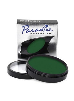 mehron Mehron Makeup Paradise Makeup AQ Pro Size | Stage & Screen, Face & Body Painting, Special FX, Beauty, Cosplay, and Halloween | Water Activated Face Paint & Body Paint 1.4 oz (40 g) (Dark Green)  - Image 1