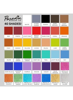 mehron Mehron Makeup Paradise Makeup AQ Pro Size | Stage & Screen, Face & Body Painting, Special FX, Beauty, Cosplay, and Halloween | Water Activated Face Paint & Body Paint 1.4 oz (40 g) (Dark Green)  - Image 5