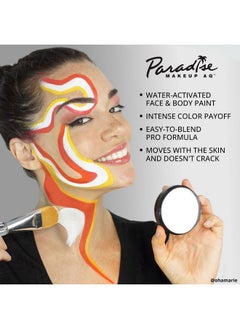 mehron Mehron Makeup Paradise Makeup AQ Pro Size | Stage & Screen, Face & Body Painting, Special FX, Beauty, Cosplay, and Halloween | Water Activated Face Paint & Body Paint 1.4 oz (40 g) (Dark Green)  - Image 4
