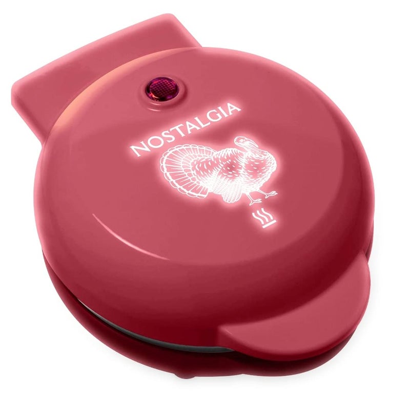 Nostalgia Nostalgia MyMini electric turkey waffle maker cranberry 