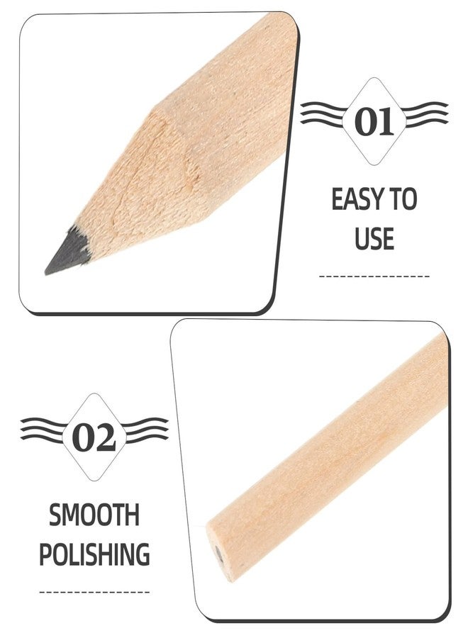 Toddmomy 50pcs Golf Pencils, Natural Wooden Half Pencils Mini Short Small for Kids Bridal Shower School Office Writing Drawing A - Image 5